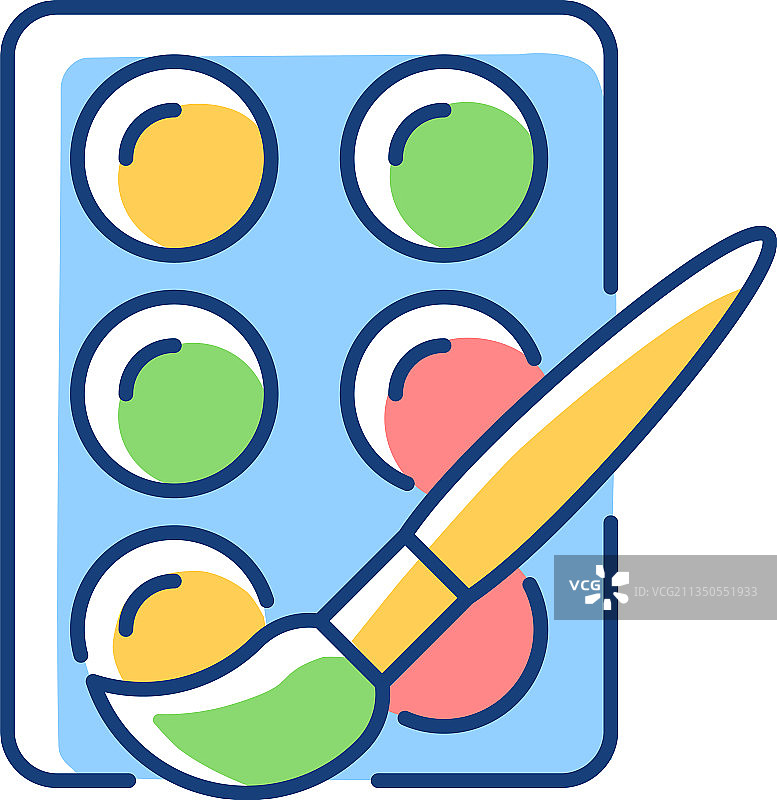 水彩RGB颜色图标图片素材