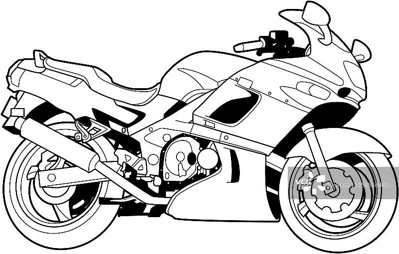运动摩托车图片素材