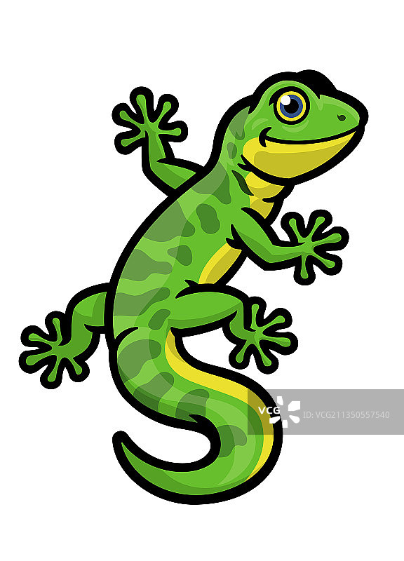 可爱的壁虎卡通形象图片素材