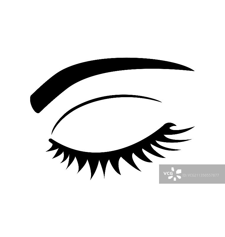 闭眼女性图片素材