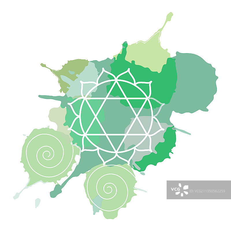 心轮冥想光环图片素材