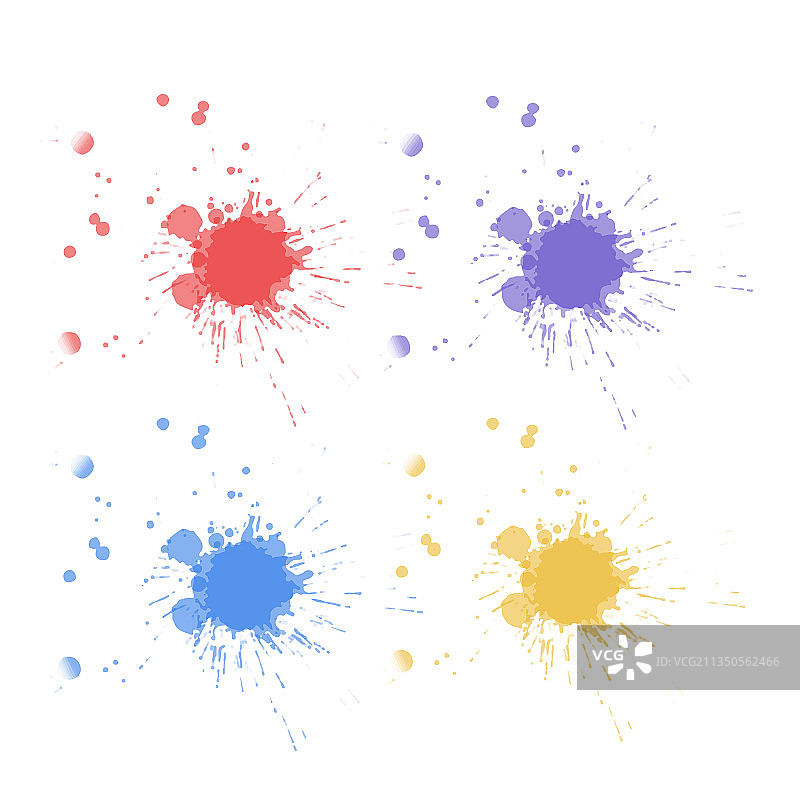 手绘彩色抽象水彩图案图片素材
