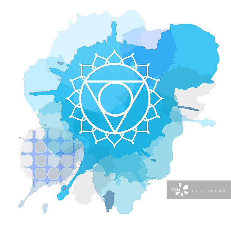 喉轮冥想光环图片素材