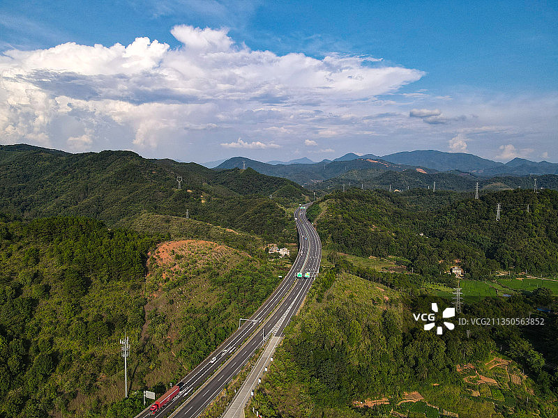 广东肇庆：广佛肇高速封开段风光图片素材