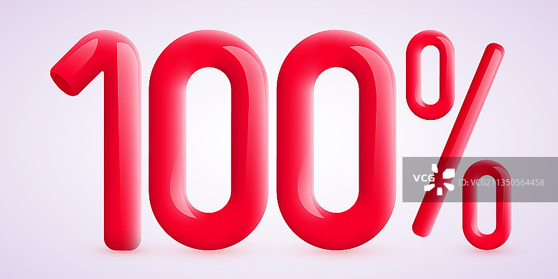 100%折扣创意组合3D设计图片素材