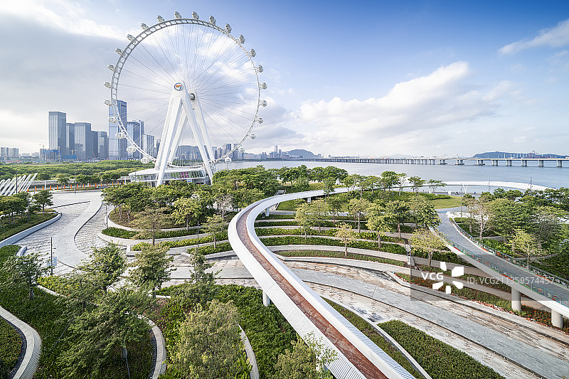 中国广东深圳前海滨海旅游区风光图片素材