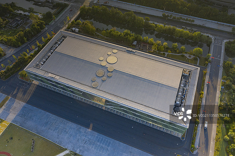 航拍云栖小镇图片素材