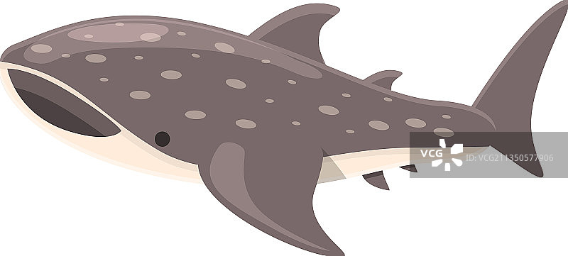 卡通鲸鲨图标图片素材