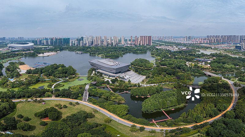 江苏省泰州市天德湖公园图片素材