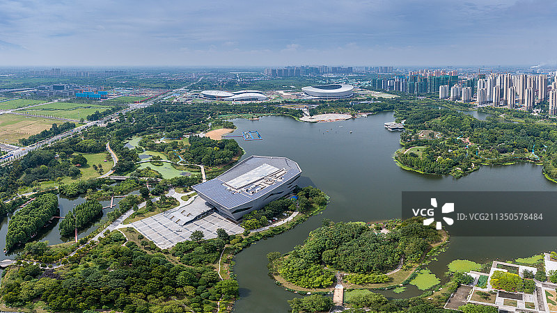 江苏省泰州市天德湖公园图片素材