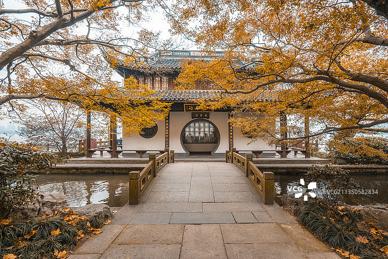 杭州西湖平胡秋月图片素材