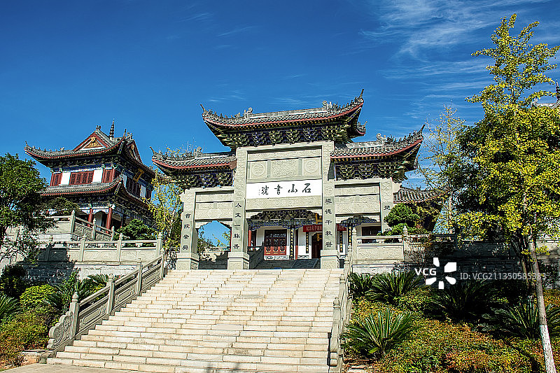 中国湖南省攸县石山书院图片素材