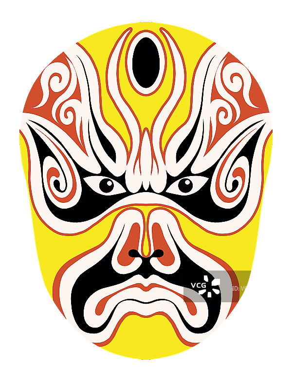 川剧脸谱图案图片素材