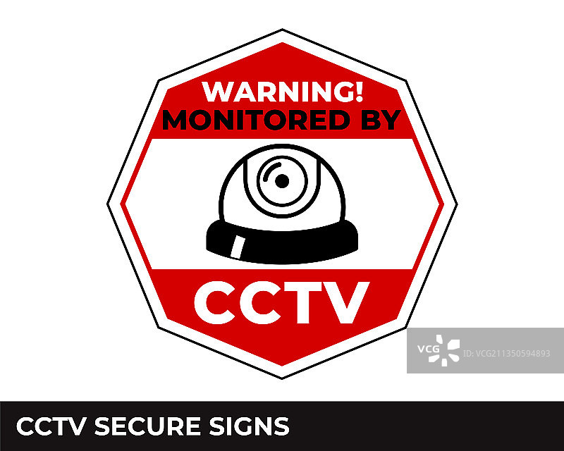 24小时监控CCTV警报视频摄像图片素材