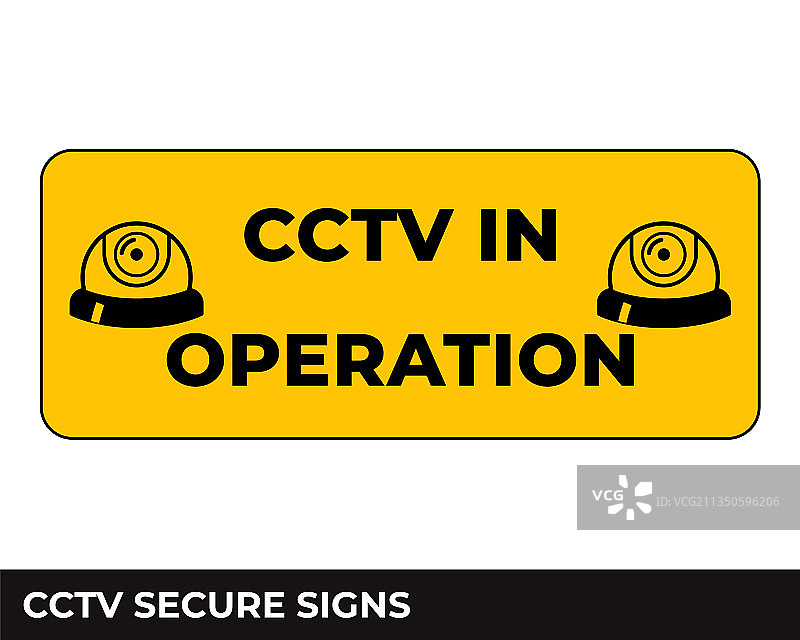 24小时监控CCTV警报视频摄像图片素材