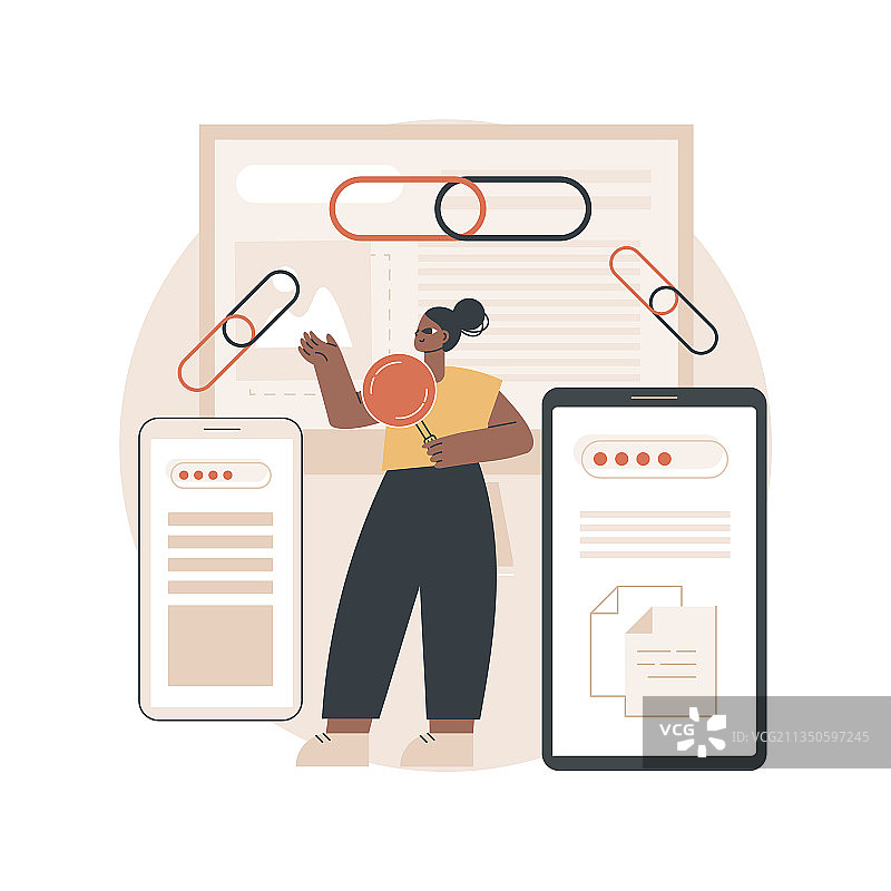 链接建设抽象概念图片素材