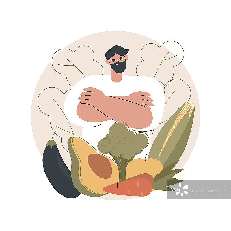 素食主义抽象概念图片素材