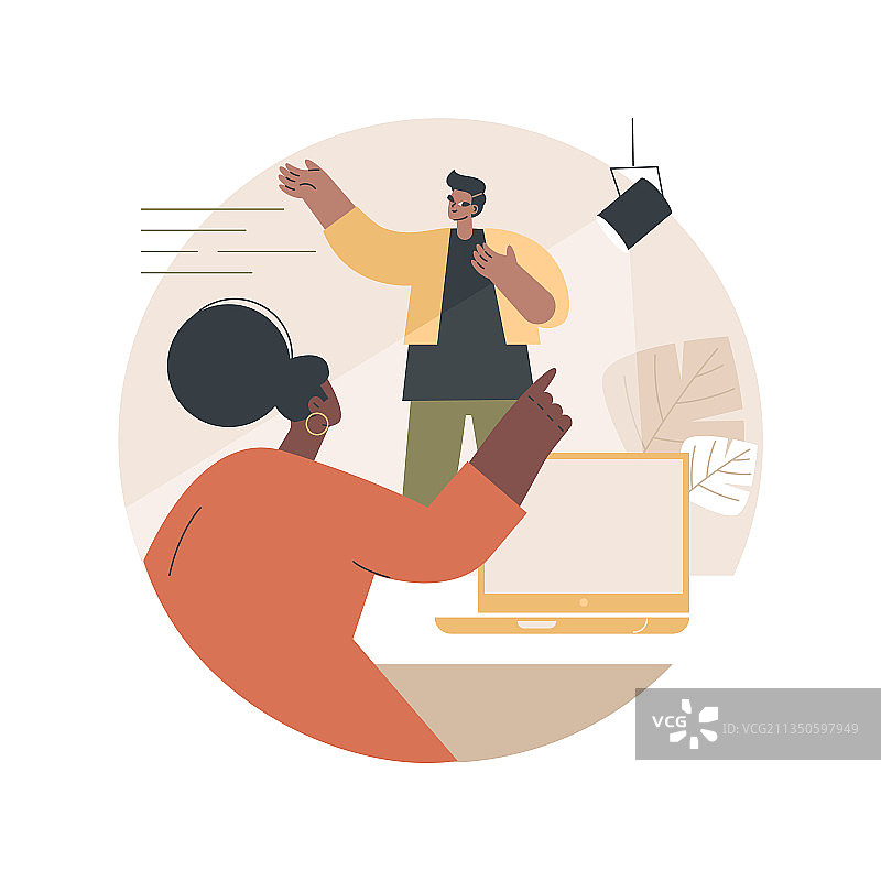 角色试镜抽象概念图片素材