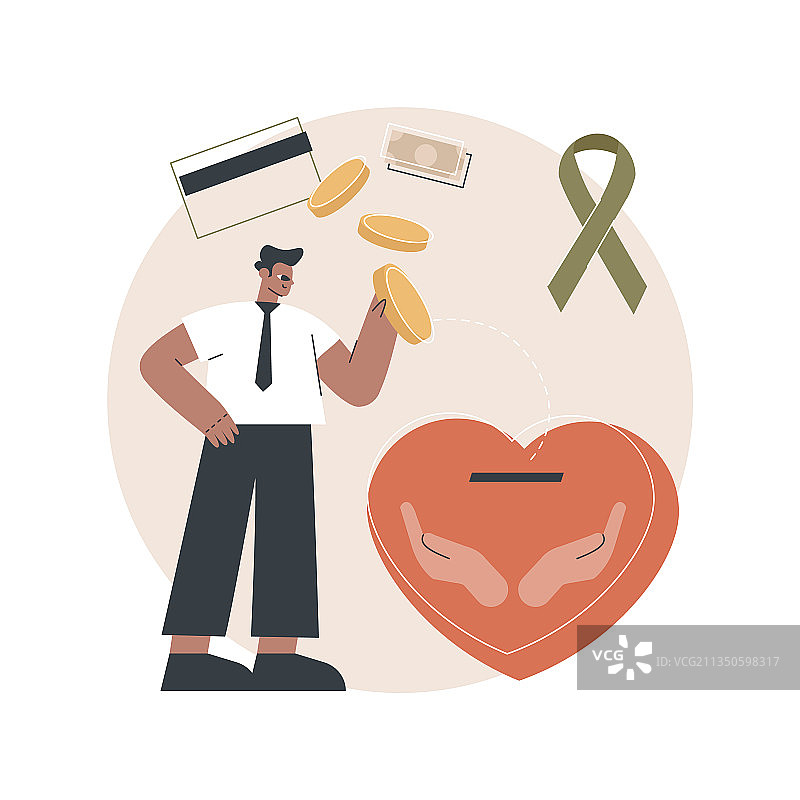 慈善抽象概念图片素材