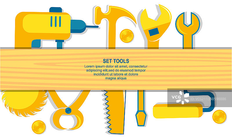 木工建筑和房屋装修工具图片素材