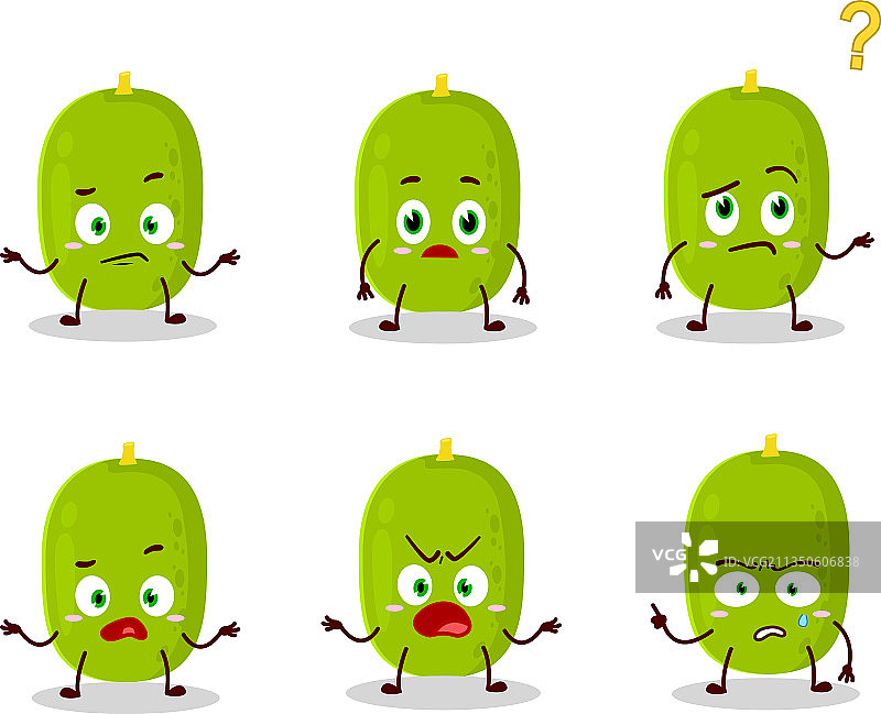 菠萝蜜的卡通角色图片素材