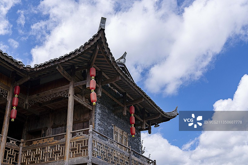 湖北宣恩休闲度假地-石头院子图片素材