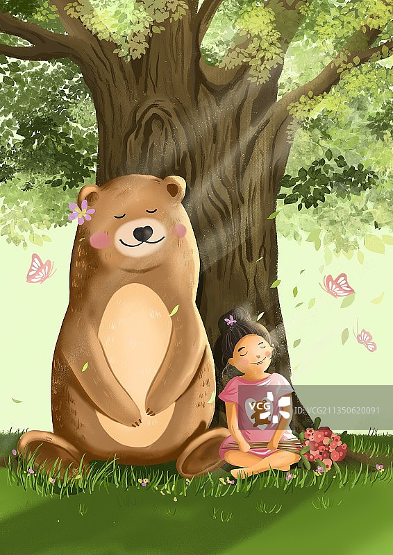 春天的熊图片素材