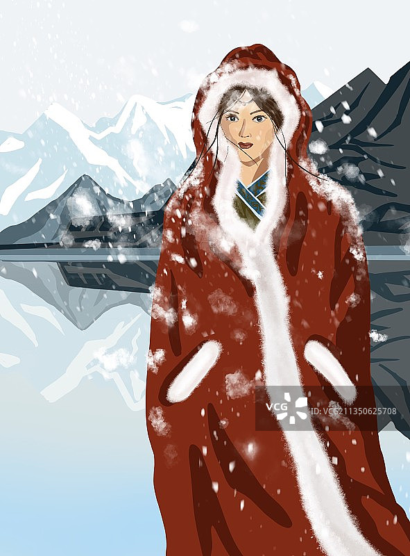 西藏之冬图片素材