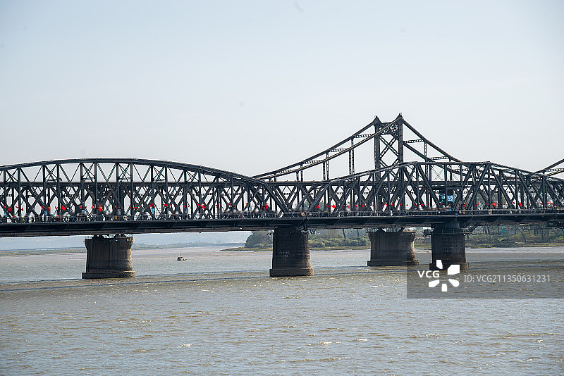 辽宁省丹东中朝友谊桥图片素材