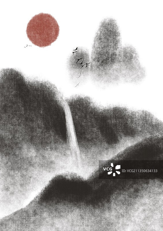 水墨山水图片素材