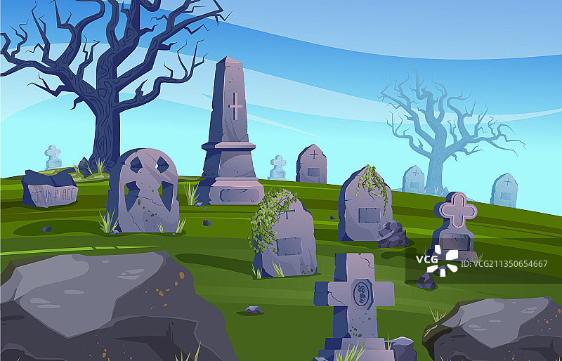 古老的墓地图片素材