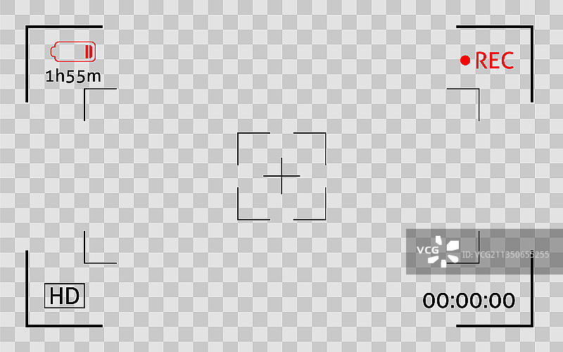相机取景器框架快照数字显示图片素材