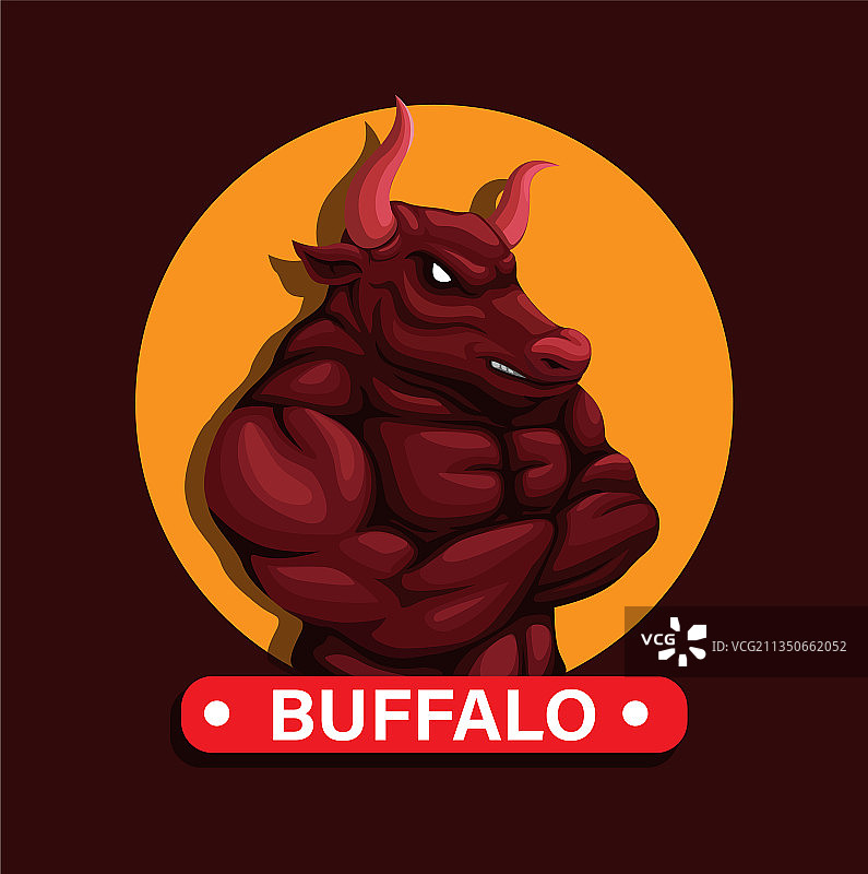 水牛动物吉祥物角色图片素材