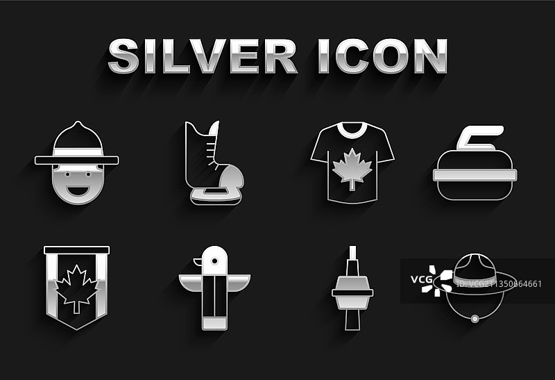 加拿大图腾柱冰壶图片素材