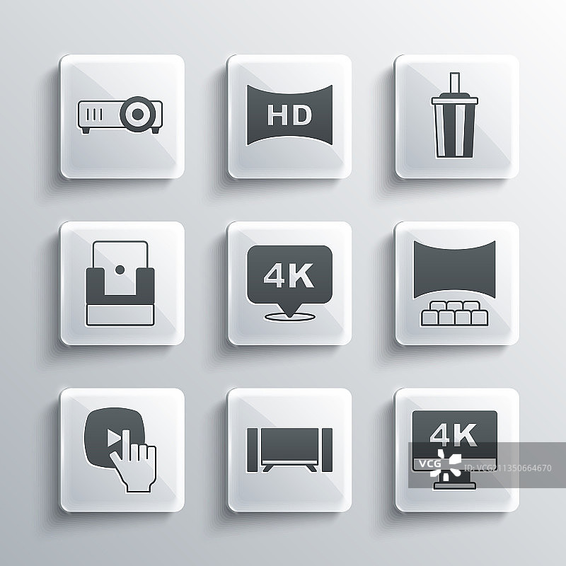 智能电视、4K影院屏幕图片素材