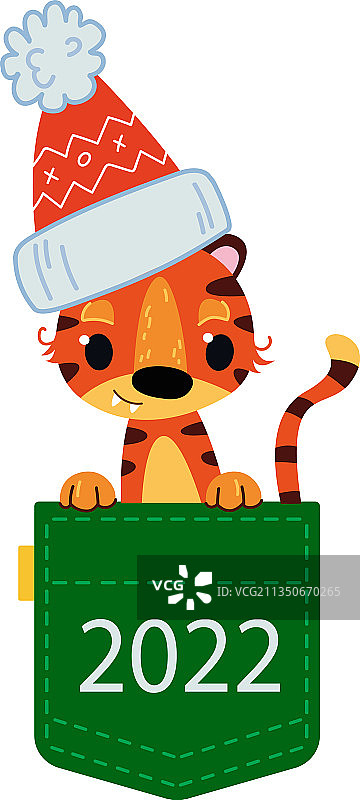 2022中国新年小老虎图片素材