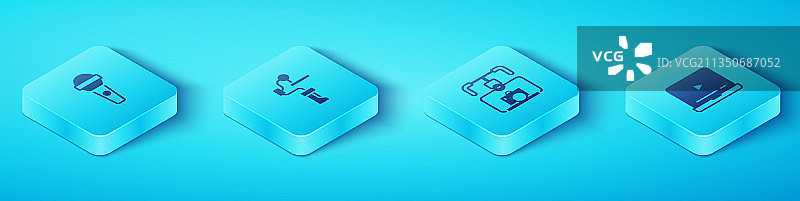 2.5D麦克风手持云台稳定器图片素材