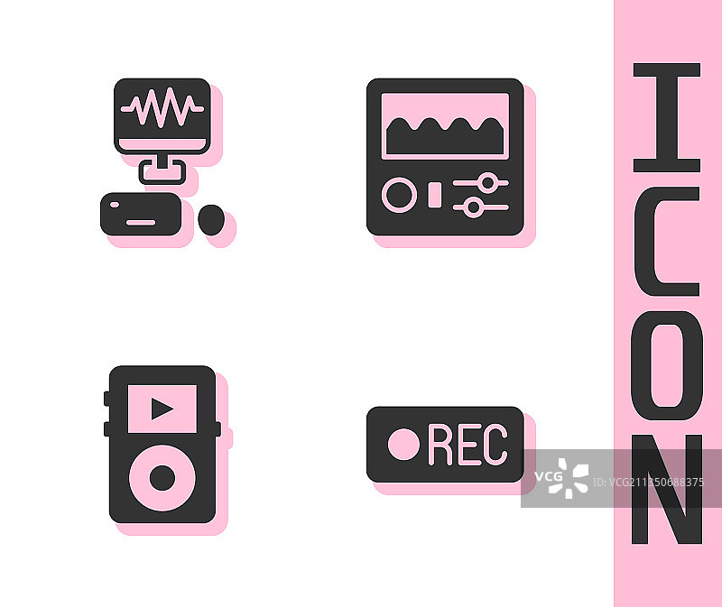 录音棚录音按钮图片素材