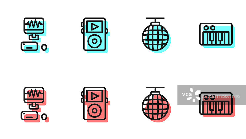 迪斯科舞厅音乐录音室图片素材