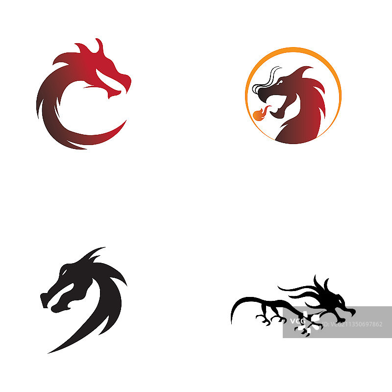 龙图标设计Logo模板图片素材