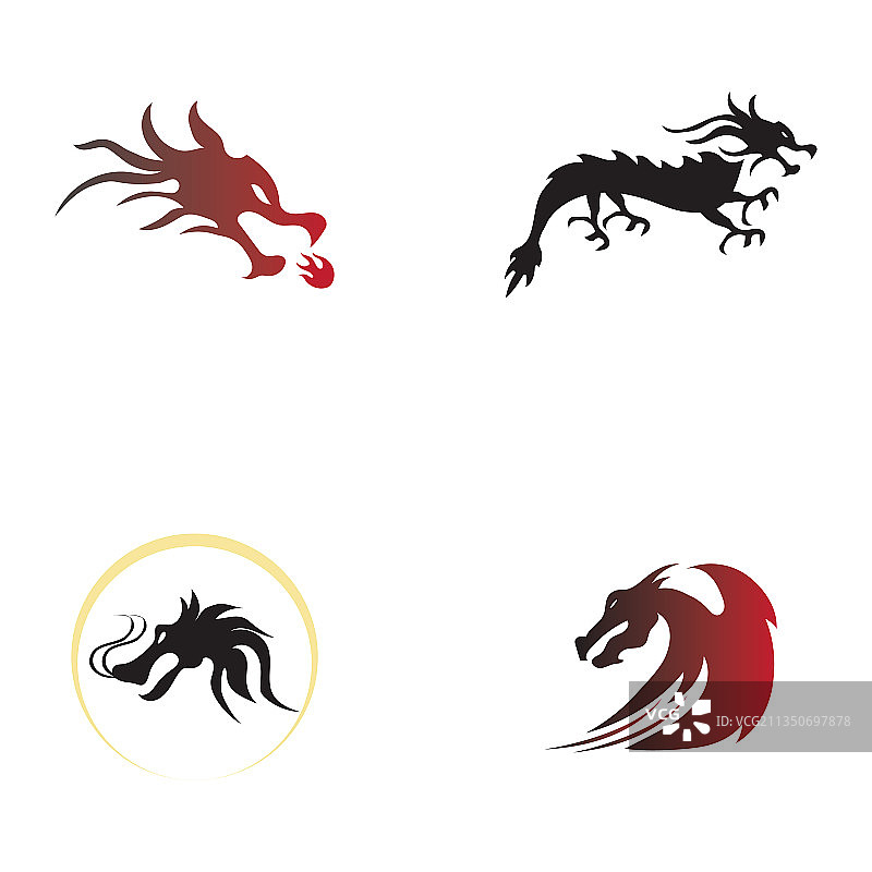 龙图标设计Logo模板图片素材