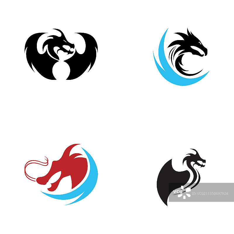 龙图标设计Logo模板图片素材