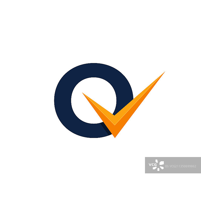 已批准的O字母logo设计图片素材