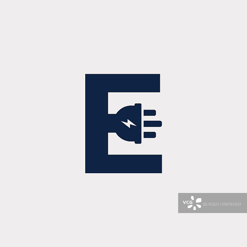 字母E电气图标Logo设计图片素材
