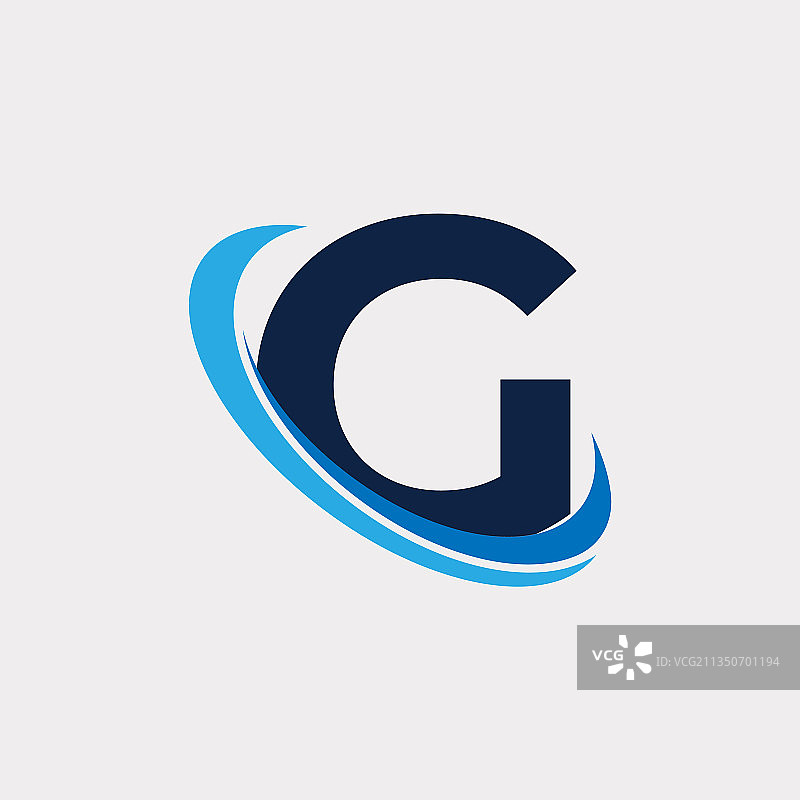 字母G科技Logo设计模板图片素材