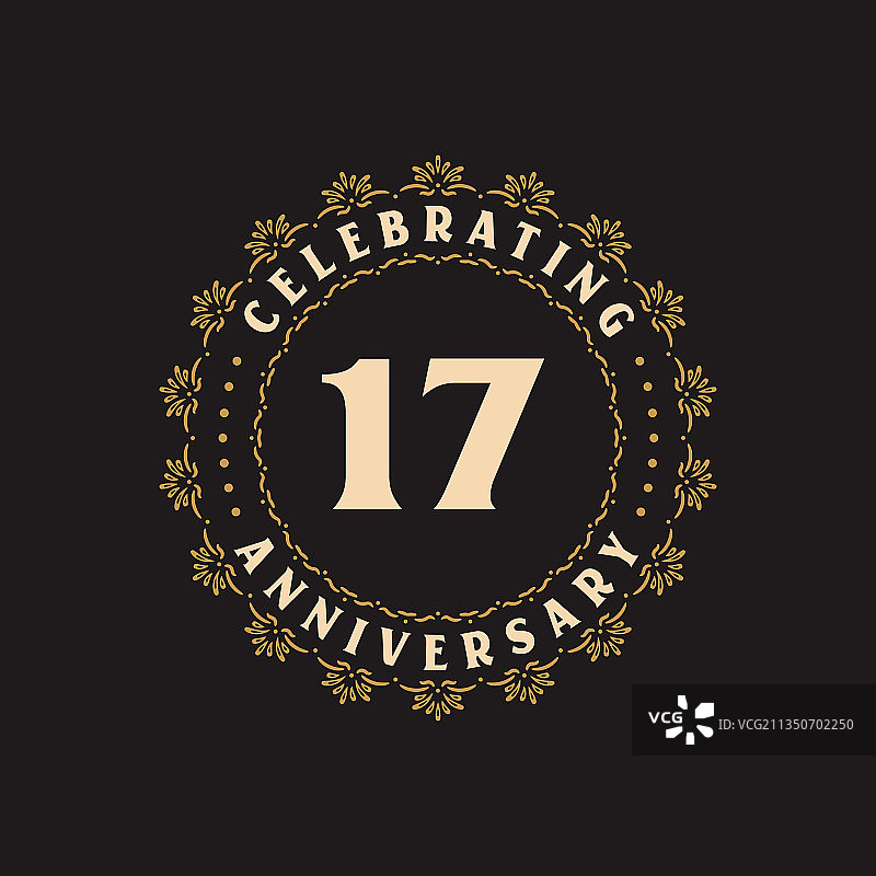 17周年庆典贺卡图片素材