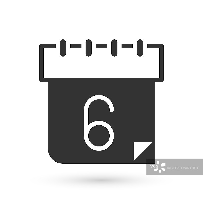 灰色日历icon，已隔离图片素材