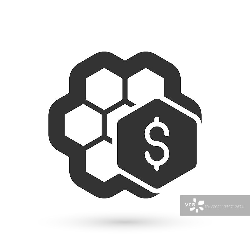 蜂巢促销灰色图标图片素材