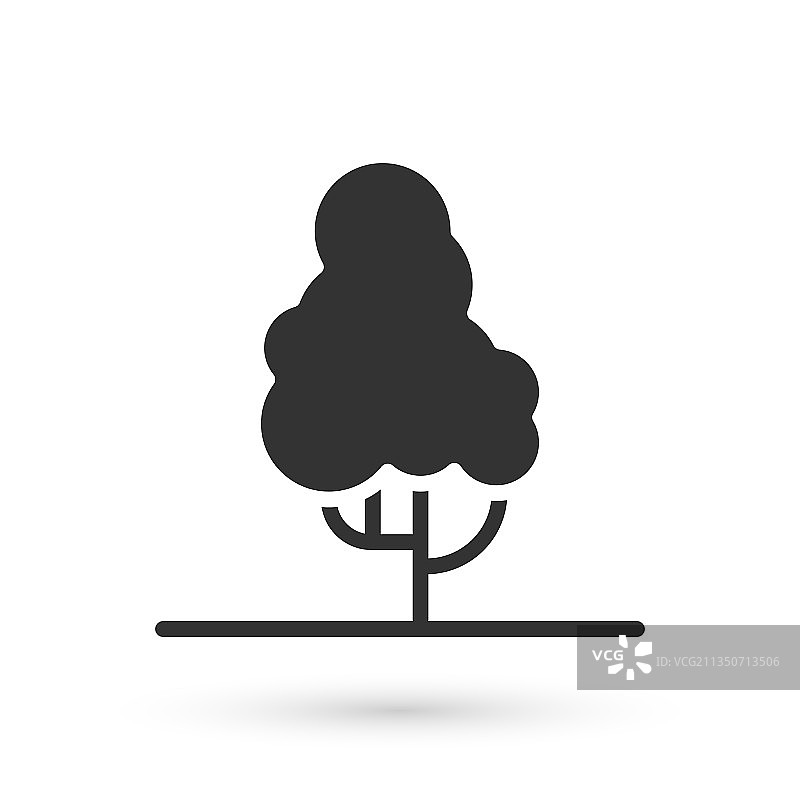 灰色果树图标图片素材