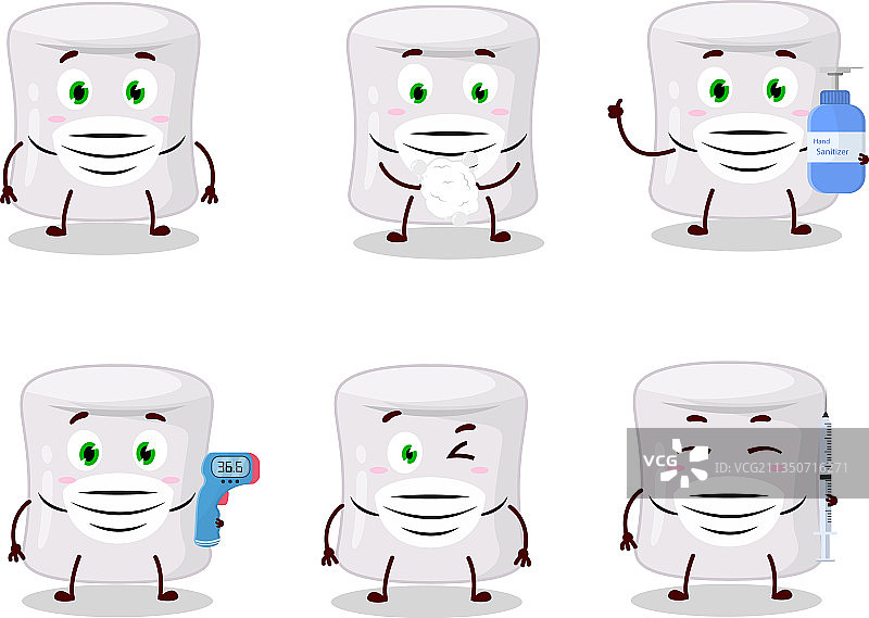 棉花糖卡通设计风格图片素材